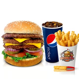 #12 DBL Texas Bacon Cheeseburger Combo