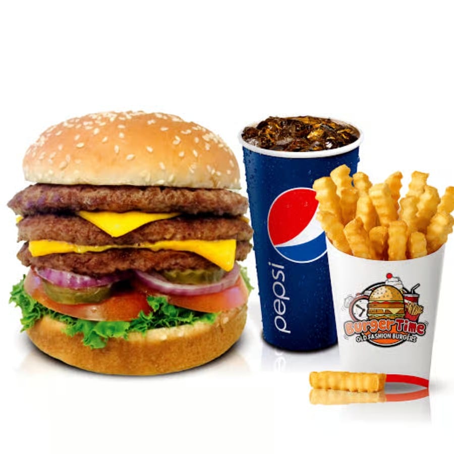 Triple Texas Cheeseburger.