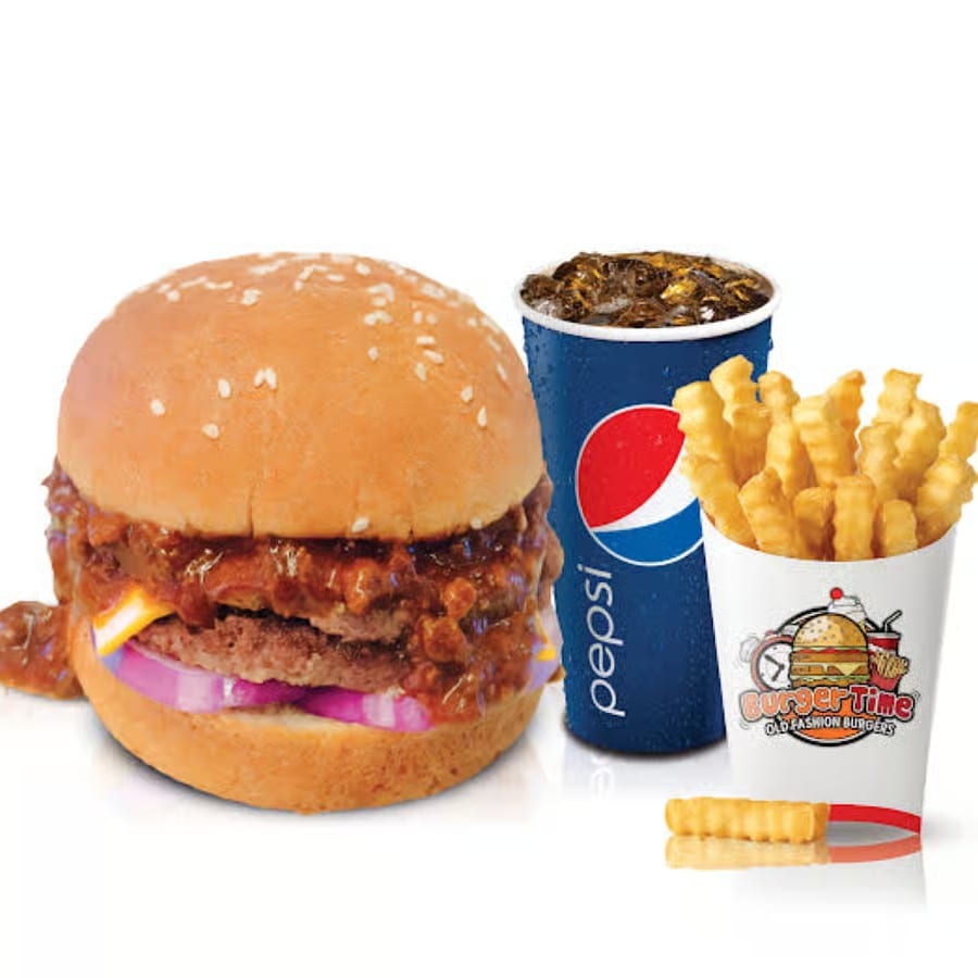Double Chili Cheeseburger.