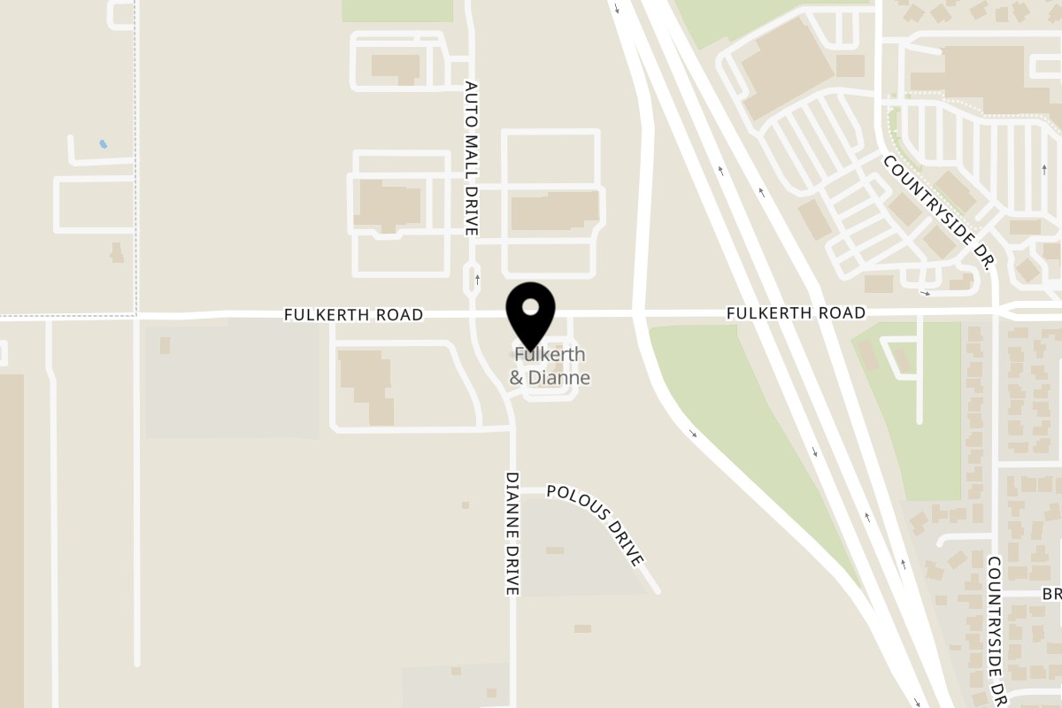 Map showing the location of Burger Time Turlock Burger Time on 2800 Fulkerth Rd in Turlock